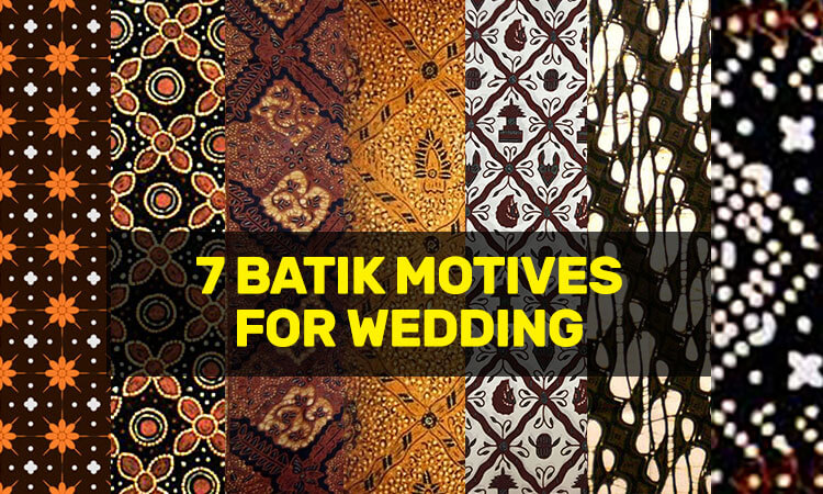 7 batik motives for wedding